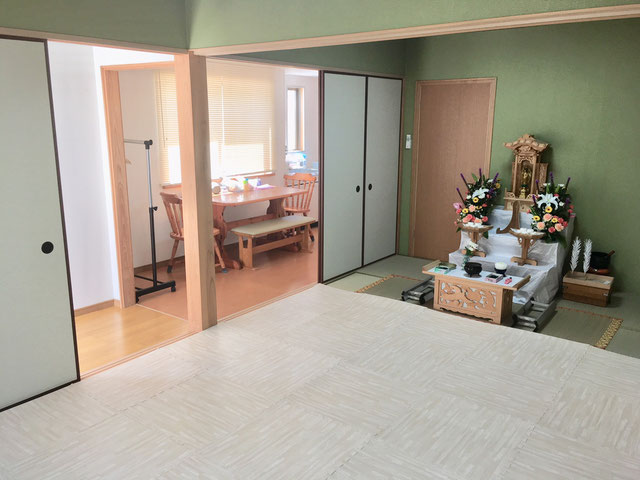貸切安置室の外観
